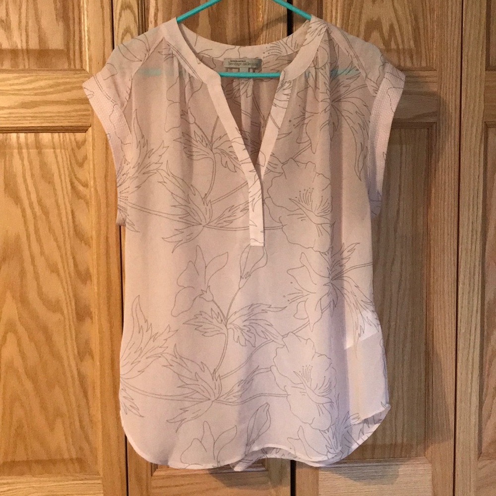 Banana Republic Heritage Collection Cap Sleeve Top